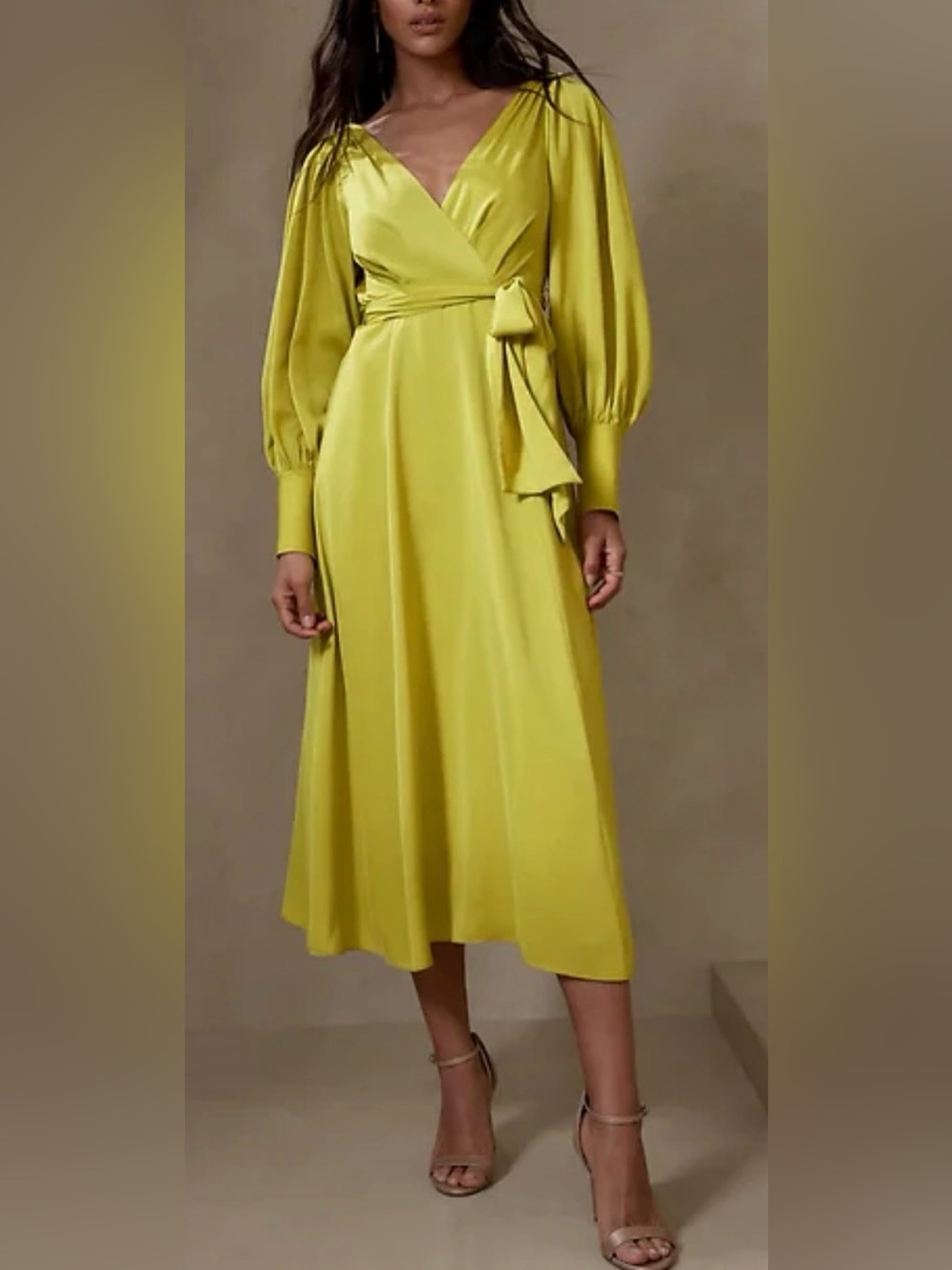 BANANA REPUBLIC | Celestial blouson sleeve maxi dress